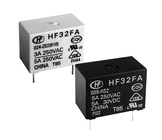 005 012 024-1HS 5V 12V 24VDC Power Relays Hongfa Relays 10A 4-Pin HF3FF-JQC-3FF 